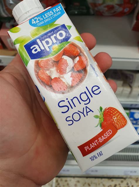 Alpro Soya Single Chilled Soya Alternative To Cream 250Ml ...