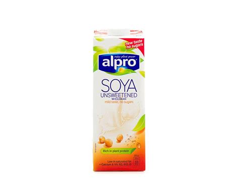 Alpro Unsweetened Soya Milk   1 x 1l