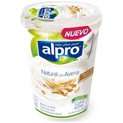 ALPRO yogur de soja con avena vaso 500 gr | SOJA ...