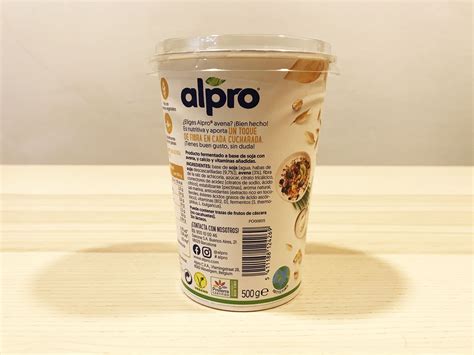Alpro yogur natural con avena