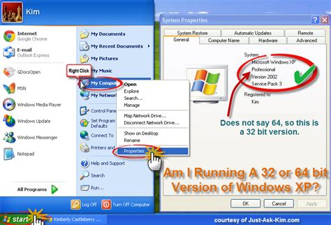 Am I Running A 32 bit or 64 bit Version of Windows XP?