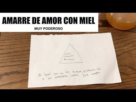 AMARRE DE AMOR CON MIEL    YouTube | Echizos y conjuros ...