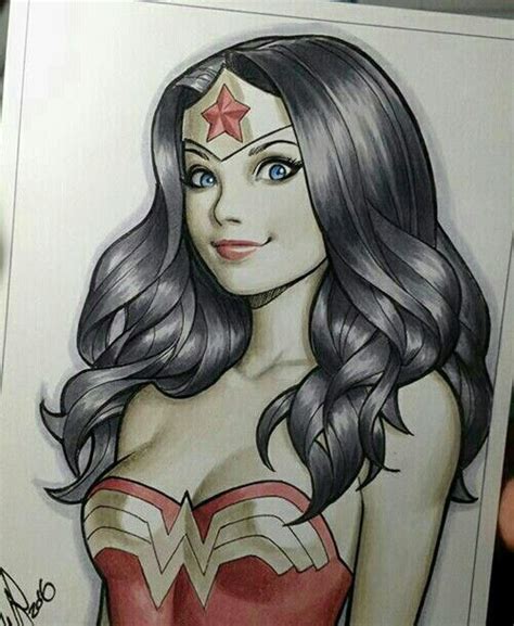 Amazing Wonder Woman art // Credit to the artist | Dessin ...