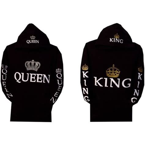 Amazon.com: Couple Matching King and Queen Hoodie Color ...