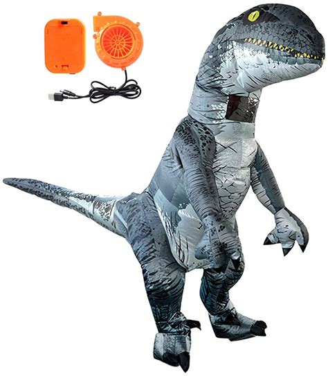 Amazon.com: MYKEY Adults Velociraptor Costume Dinosaur ...