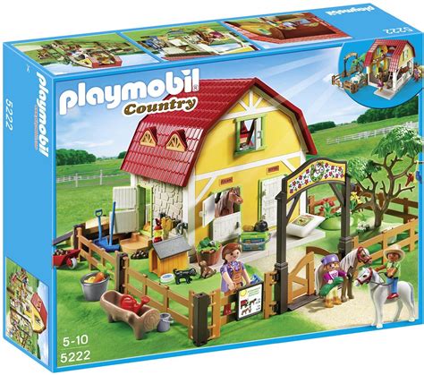 Amazon.com: PLAYMOBIL Children s Pony Farm: Toys & Games ...