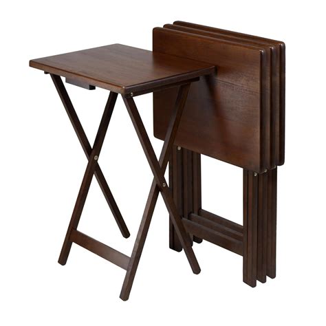 Amazon.com: Winsome Wood TV Table, Antique Walnut Finish ...