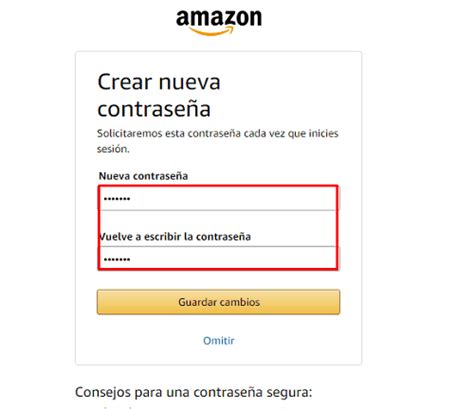 Amazon: Iniciar sesión y crear cuenta