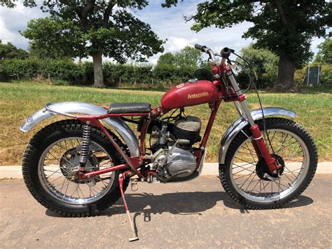 Ambassador Trials motorcycle. Villiers engine. Starts and ...
