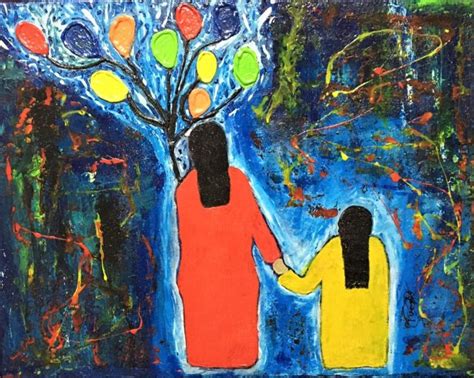 Amor De Madre A Hija, Pintura por Tucks | Artmajeur