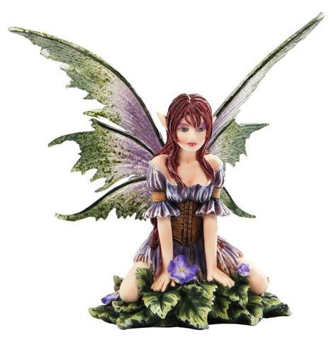 Amy Brown Wild Violet Faerie Winged Fairy Statue Enchanted ...