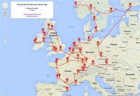 An Interactive Route Map for my Travel Blog | Everett s ...
