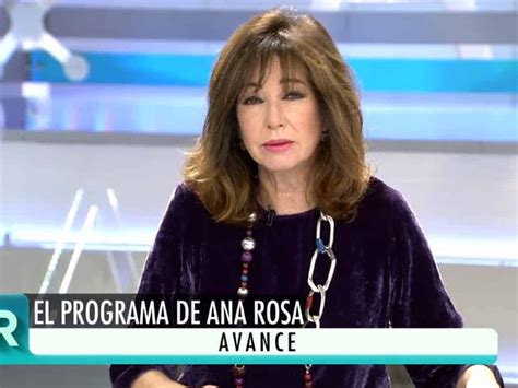 Ana Rosa Quintana: muy afectada por la pérdida de un compañero