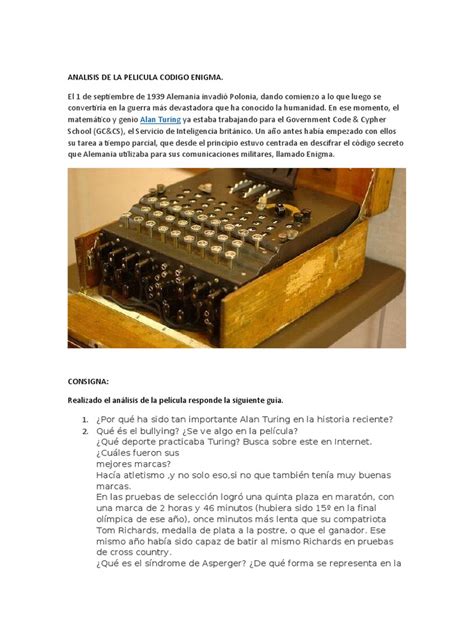 Analisis De La Pelicula Codigo Enigma.: Alan Turing | Alan Turing ...