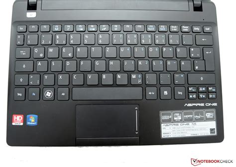 Análisis del portátil Acer Aspire One 725   Notebookcheck.org