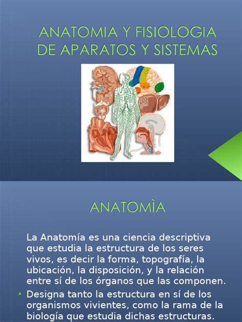 Anatomia y Fisiologia de Aparatos y Sistemas