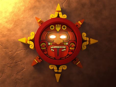 # Ancient Aztec Sun God # by Nelson Fraga on Dribbble