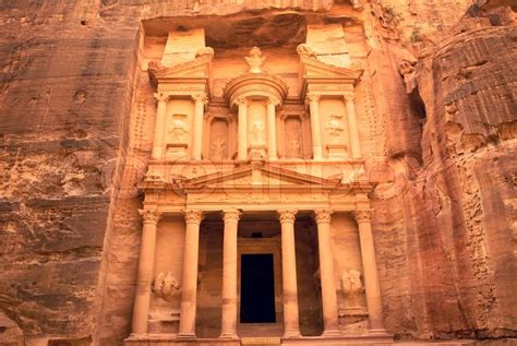 Ancient temple of Petra, Jordan | Stock image | Colourbox