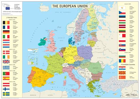 And here s a map of the European Union EU countries. M ...