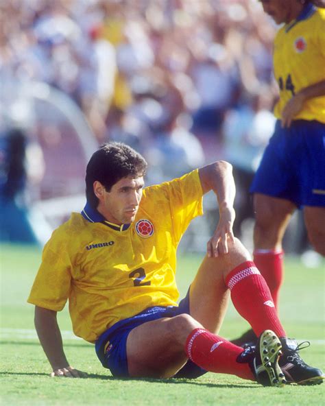 Andres Escobar after he scored an own goal during the Usa ...