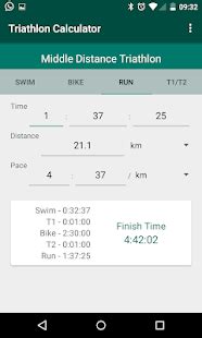 Android Giveaway of the Day   Triathlon Calculator: Pace ...