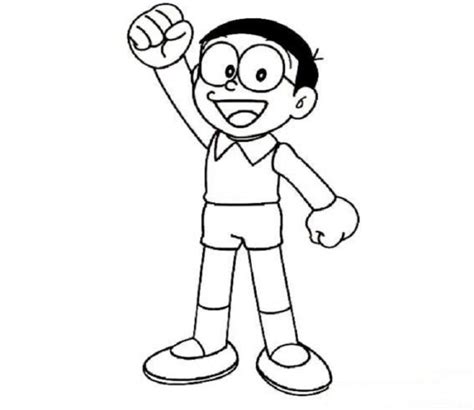 Angry Nobita para colorear, imprimir e dibujar – Dibujos ...