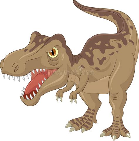 Angry Tyrannosaurus Cartoon Stock Vector   Illustration of dragon ...