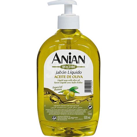 Anian jabón líquido de manos aceite de oliva dosificador 500 ml