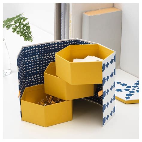 ANILINARE Decorative box   white, blue   IKEA | Decorative ...