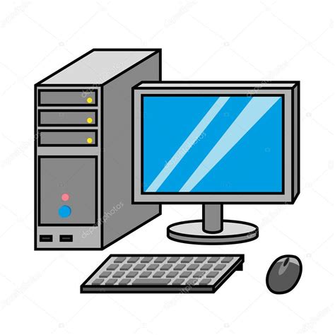 Animado: computadora | computadora en estilo de dibujos ...