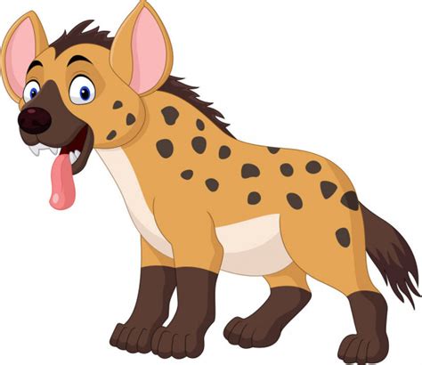 Animado: hiena dibujo | dibujos animados de hiena — Vector de stock ...