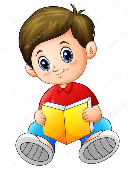 Animado: niño leyendo | Dibujos animados de niño leyendo ...