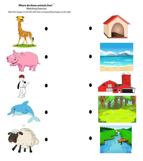 Animal Habitat Worksheets For Kindergarten 128945 – Free Worksheets Samples