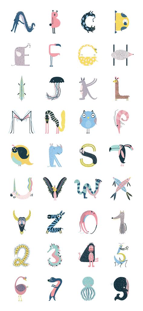 Animal Type   36Days | Typography alphabet, Alphabet ...