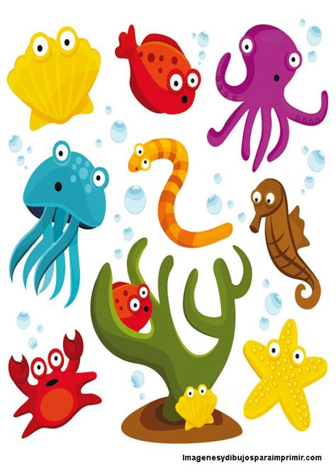 Animales del mar para imprimir | Zvieratká | Pinterest ...