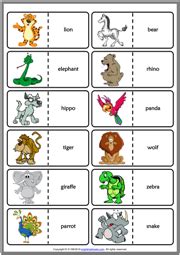 Animals ESL Vocabulary Worksheets
