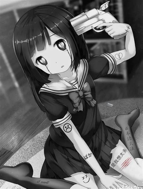 anime edit sad depression depressed animegirl sucide...