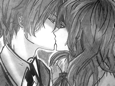 Anime Kiss   Beso Anime  Dibujo    Arte   Taringa!