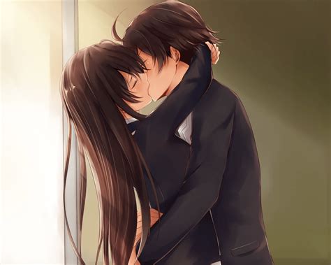 Anime Kissing Wallpapers   Wallpaper Cave