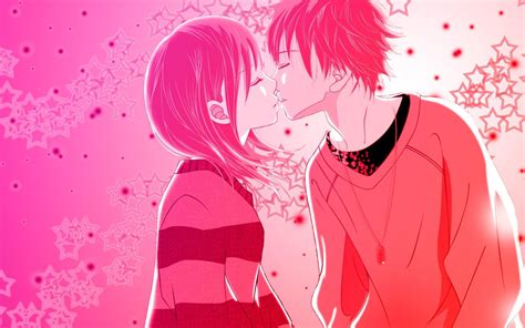 Anime Kissing Wallpapers   Wallpaper Cave
