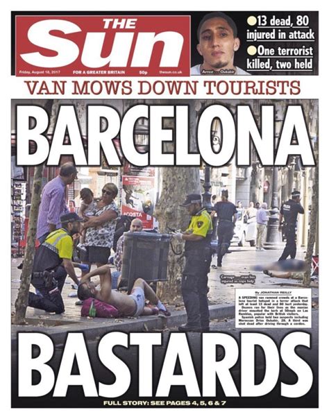Anorak News | Barcelona terror: the front pages