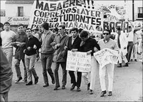 Antecedentes del movimiento en Tlatelolco 1968 timeline | Timetoast ...