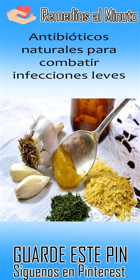 Antibióticos naturales para combatir infecciones leves   Remedios al ...