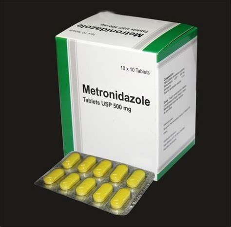 Antibiotics and Anti Infectives   Metronidazole Tablets USP 500mg ...
