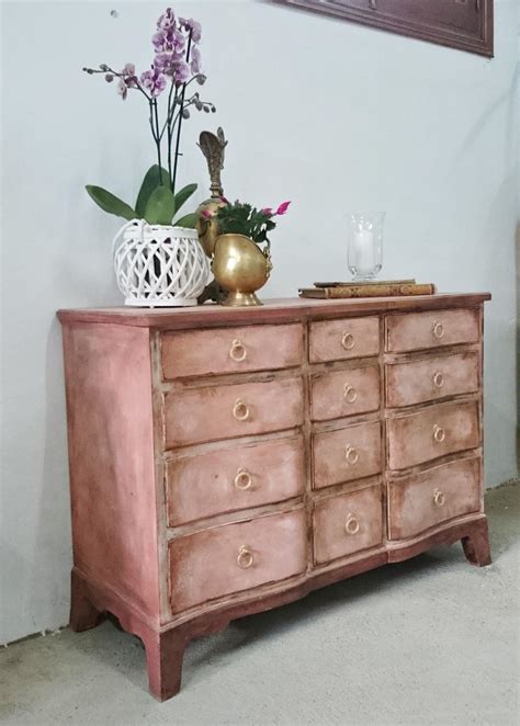 Antigua cómoda estilo inglés en rosa antiguo. | Tienda online de ...