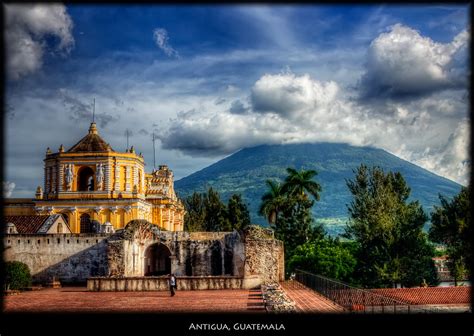 Antigua, Guatemala | Volcan de Agua  Water Volcano  is one ...