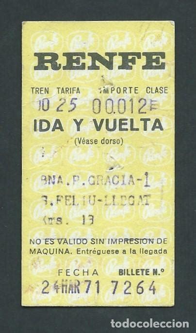 antiguo billete ticket tren barcelona   sant fe   Comprar Billetes de ...