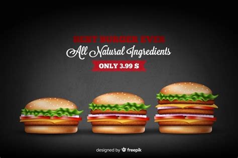 Anúncio delicioso de hambúrguer | Vetor Grátis