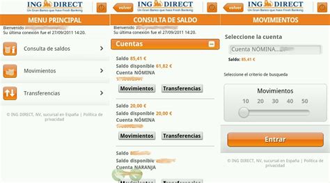 Aplicacion android para Ing Direct