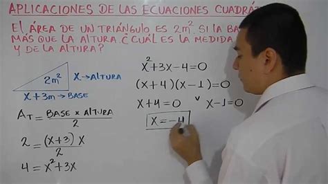 Aplicaciones con ecuaciones cuadráticas Ejemplo 3   YouTube